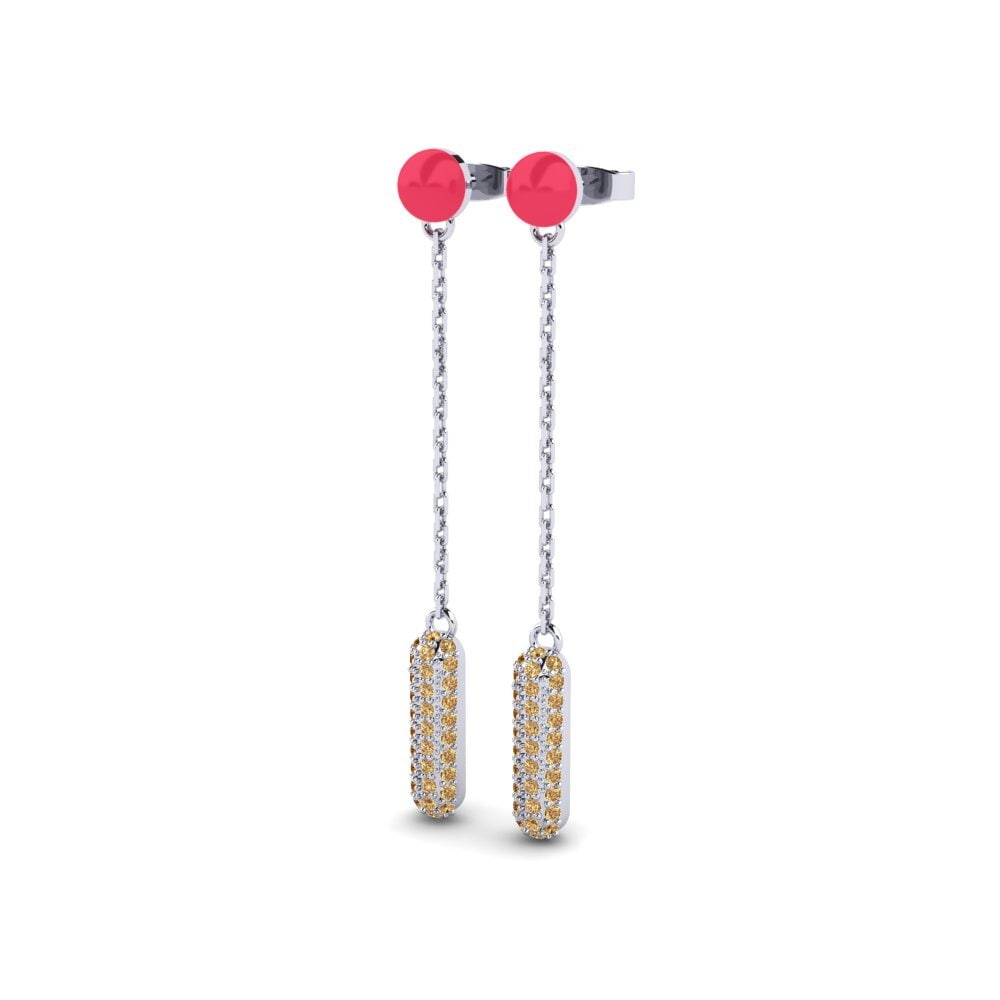 Brown Diamond Women's Earring Skjelvende