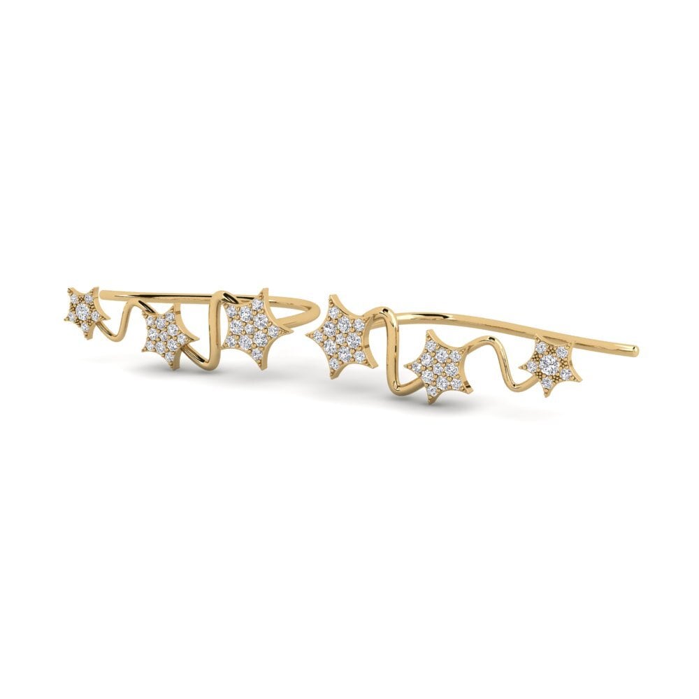 14k Oro Amarillo Pendiente de mujer Skotia