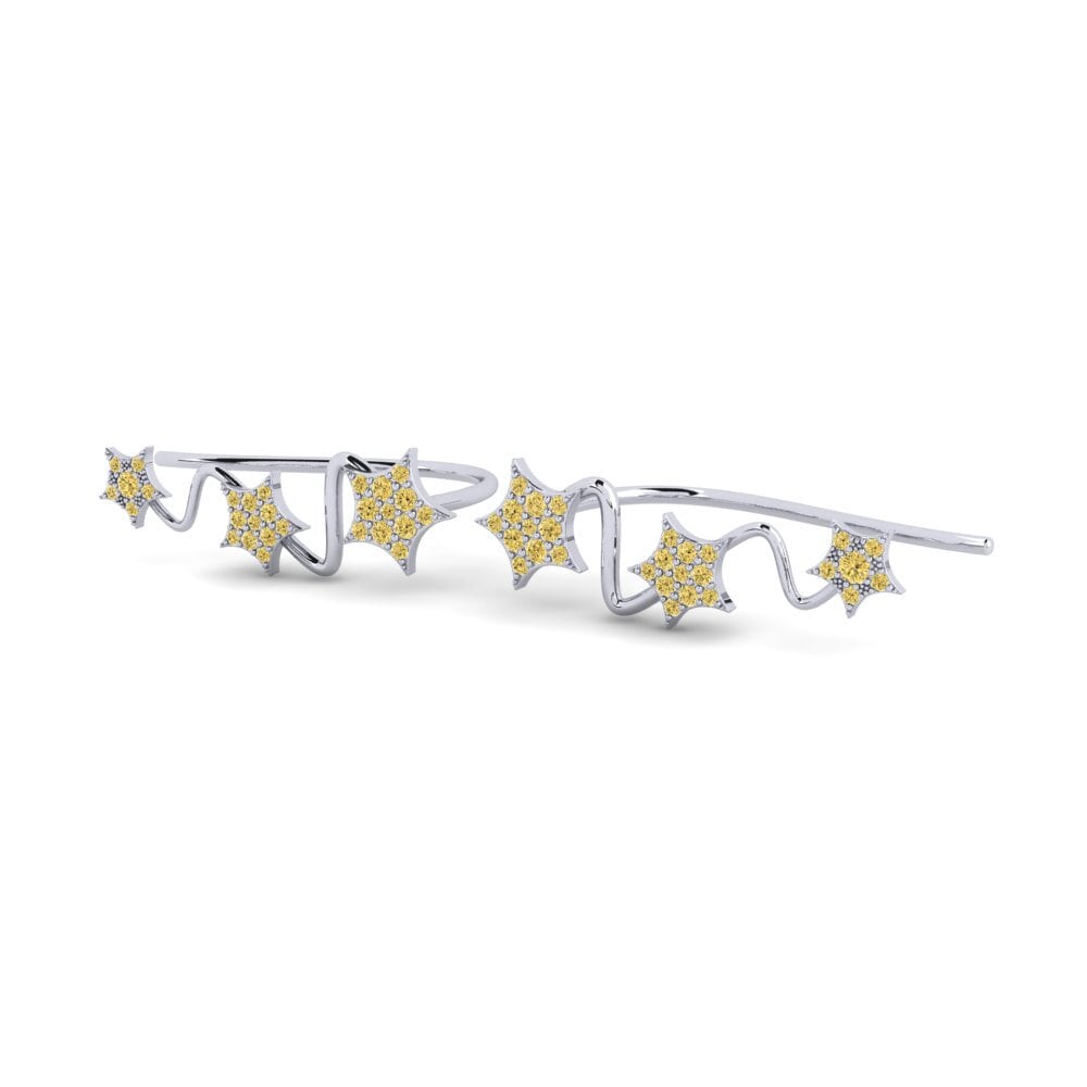 Yellow Diamond Women's Earring Skotia