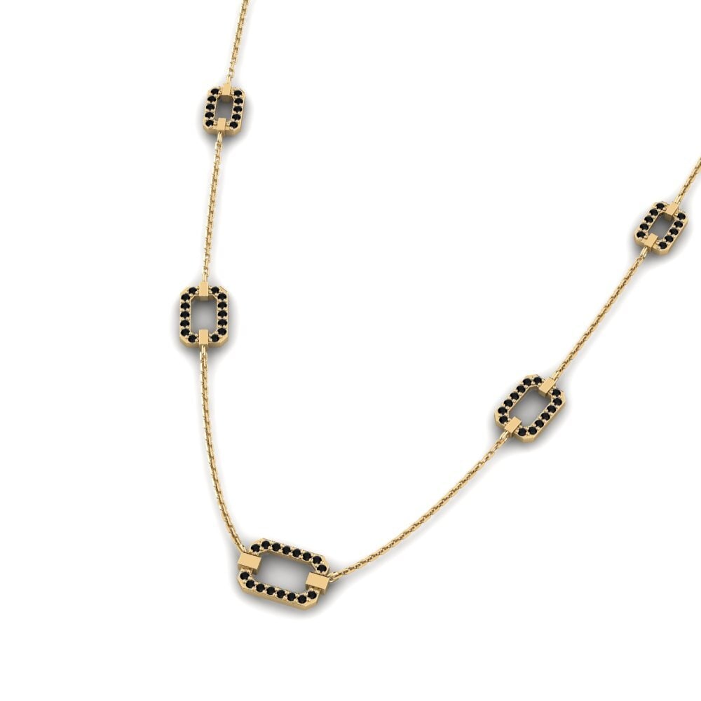 Black Onyx Women's Necklace Skupaj
