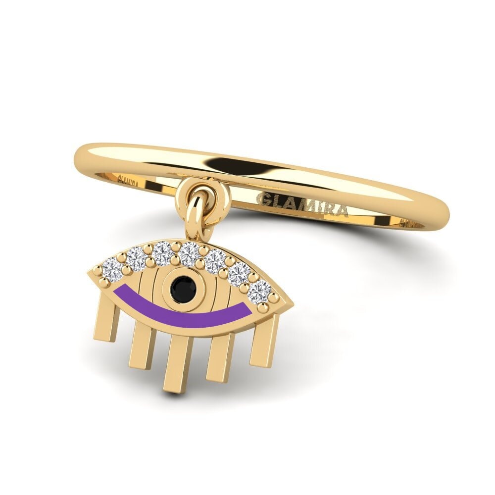Schwarzer Diamant Ring Skydda