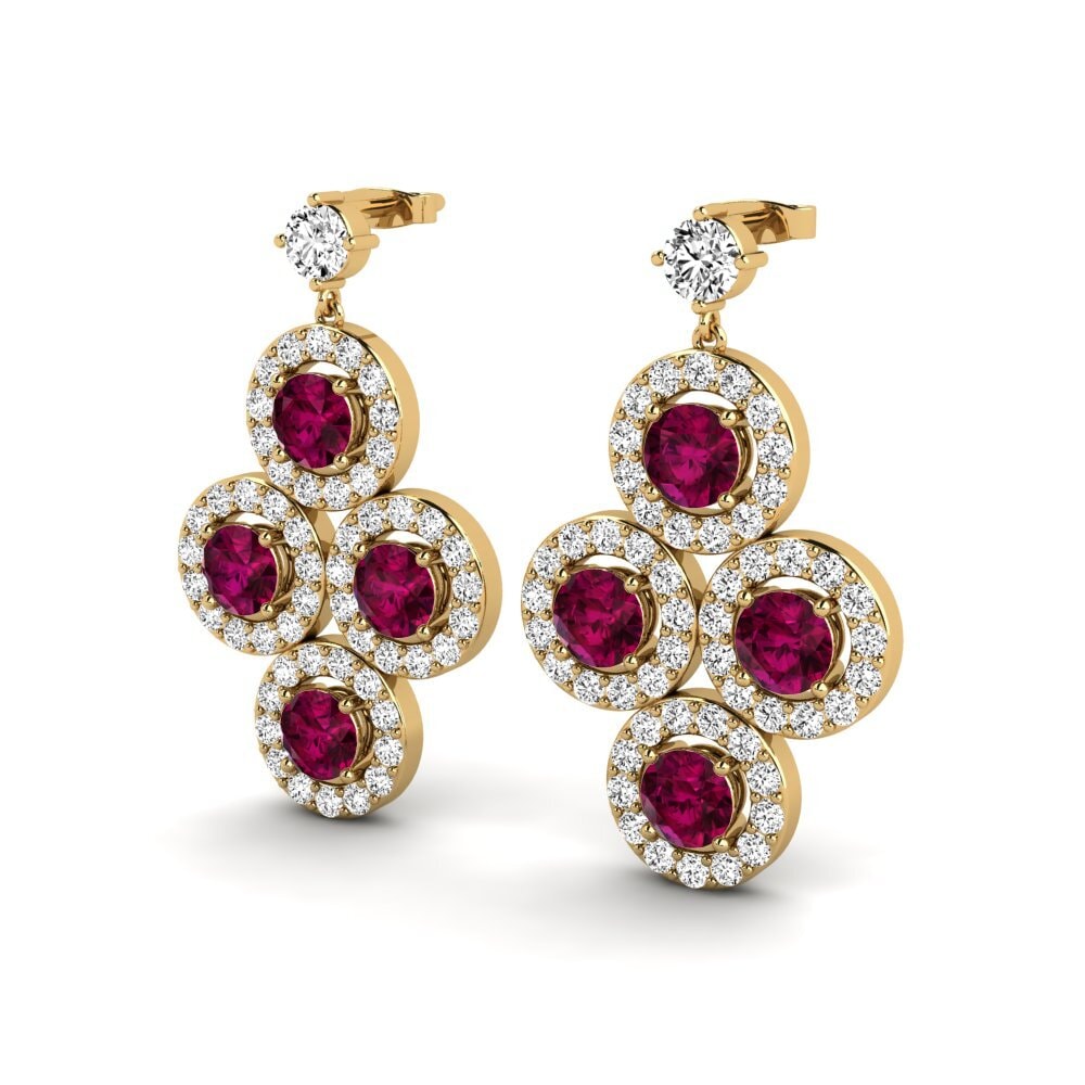 Rhodolite Garnet Women's Earring Skylas