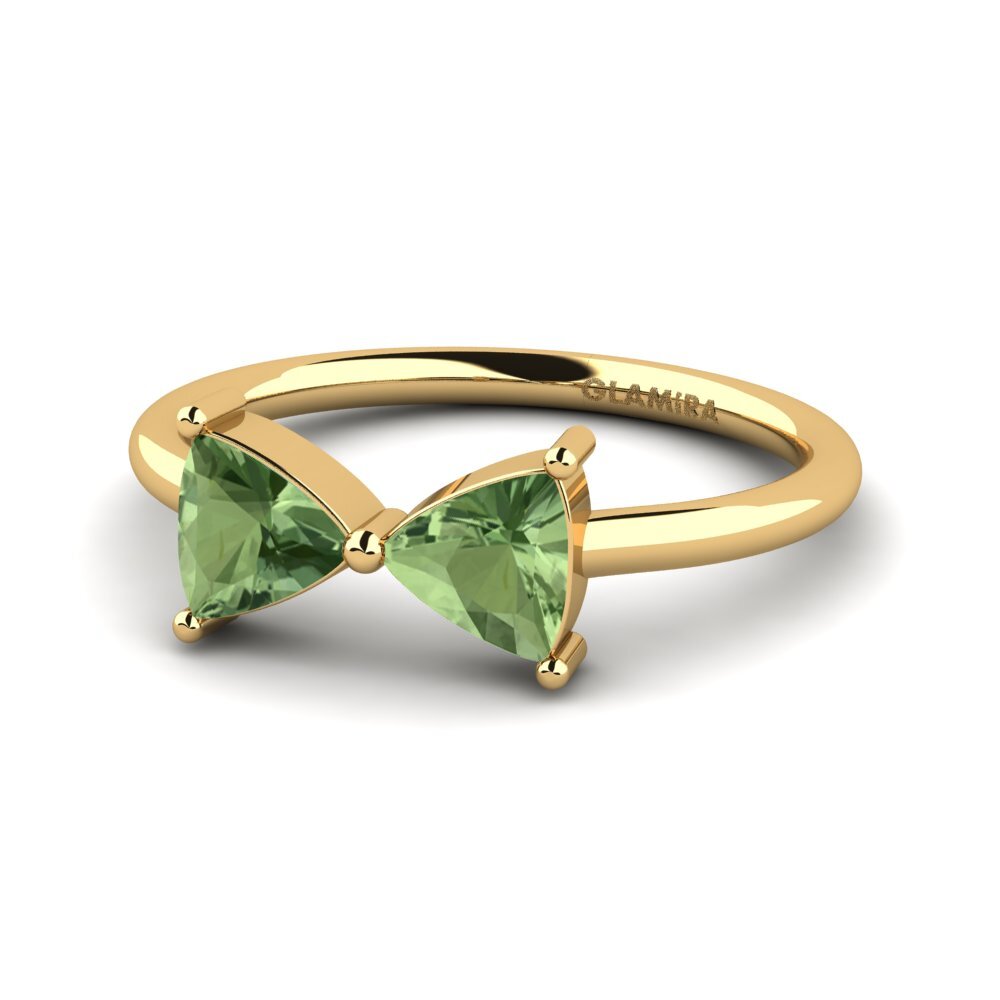 Trillón Zafiro Verde Anillo Slayton
