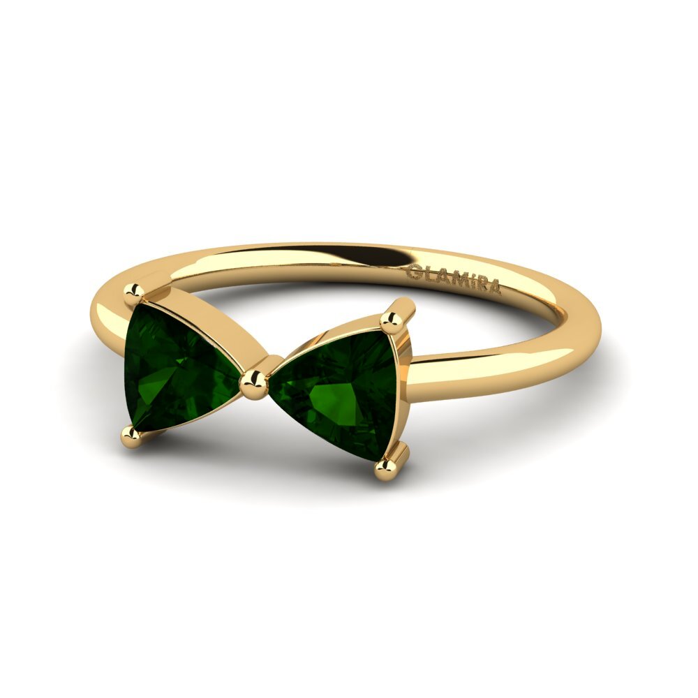 Turmalina verde Anillo Slayton