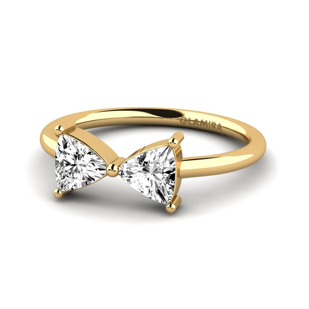 Trillón Moissanita Anillo Slayton