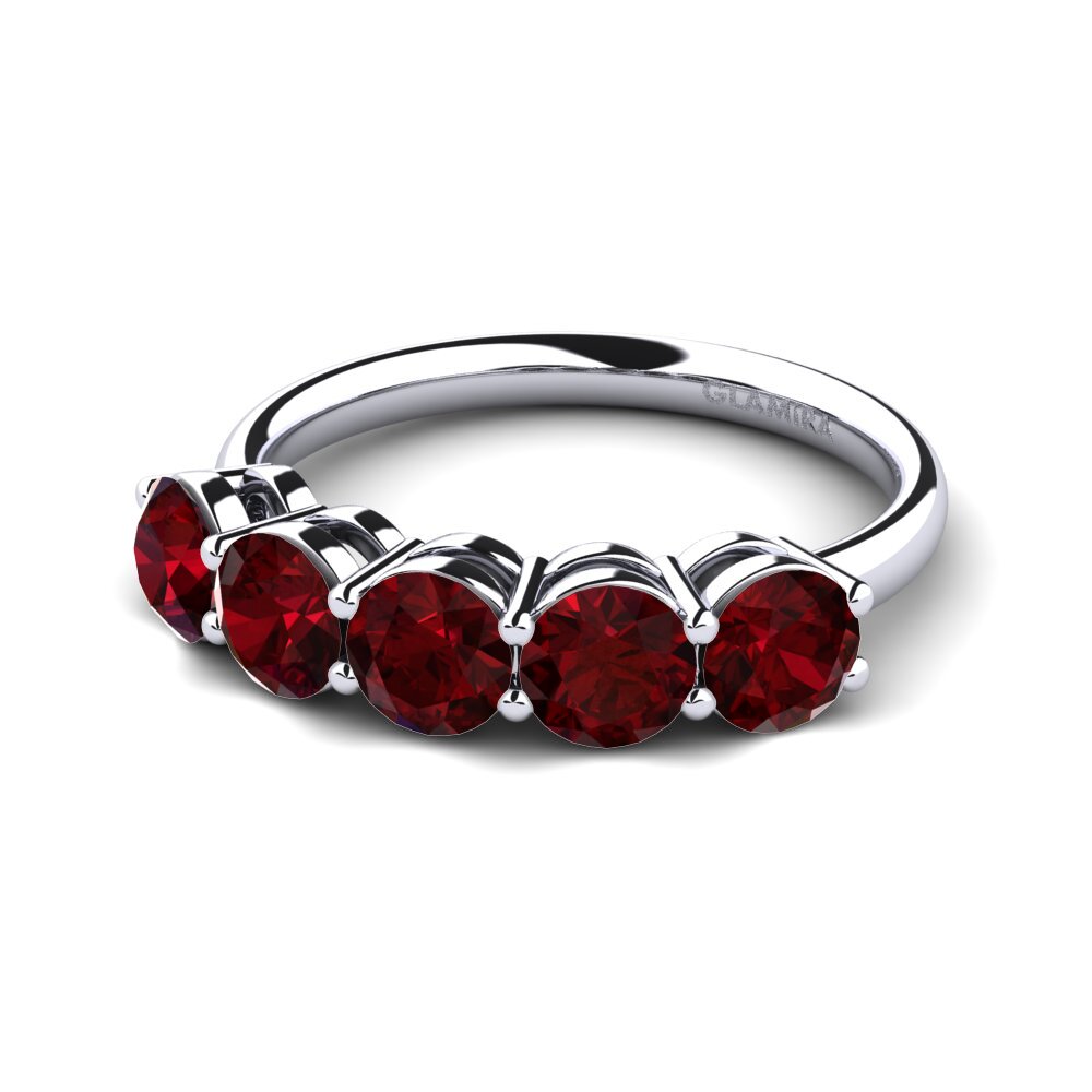 Garnet Engagement Ring Sloop