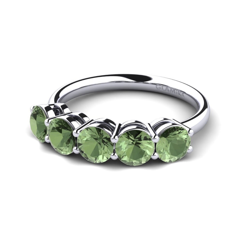 Green Sapphire Engagement Ring Sloop