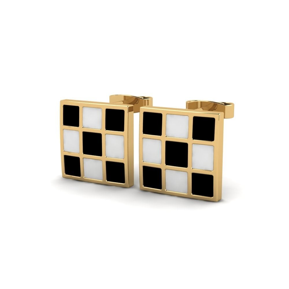 9k Oro Amarillo Pendientes Smadar