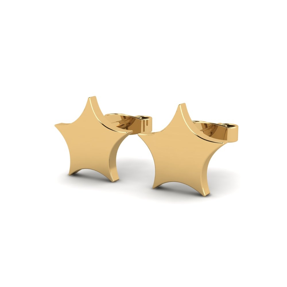 9k Oro Amarillo Pendientes Smenos