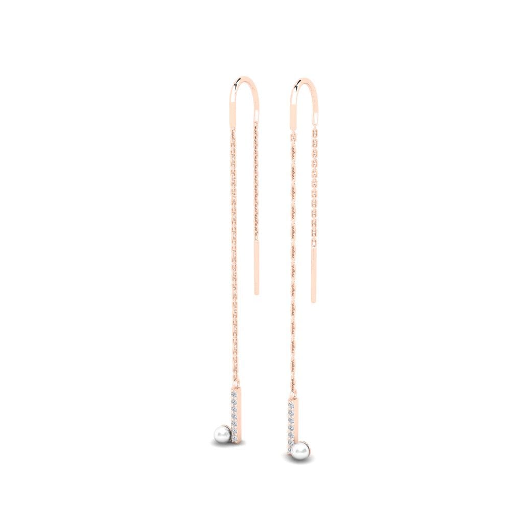 14k Rose Gold Women's Earring Smjesa