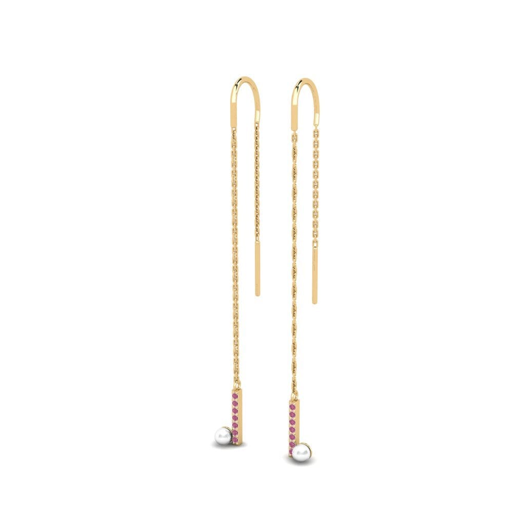 Đá Rhodolite Bông tai nữ Smjesa