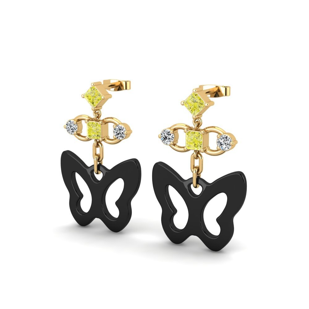 Yellow Diamond Women's Earring Sneaselis