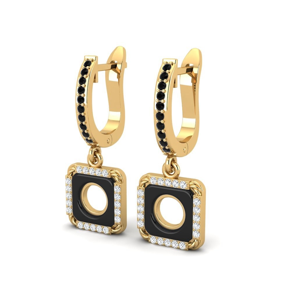 Black Sapphire Women's Earring Snivysed