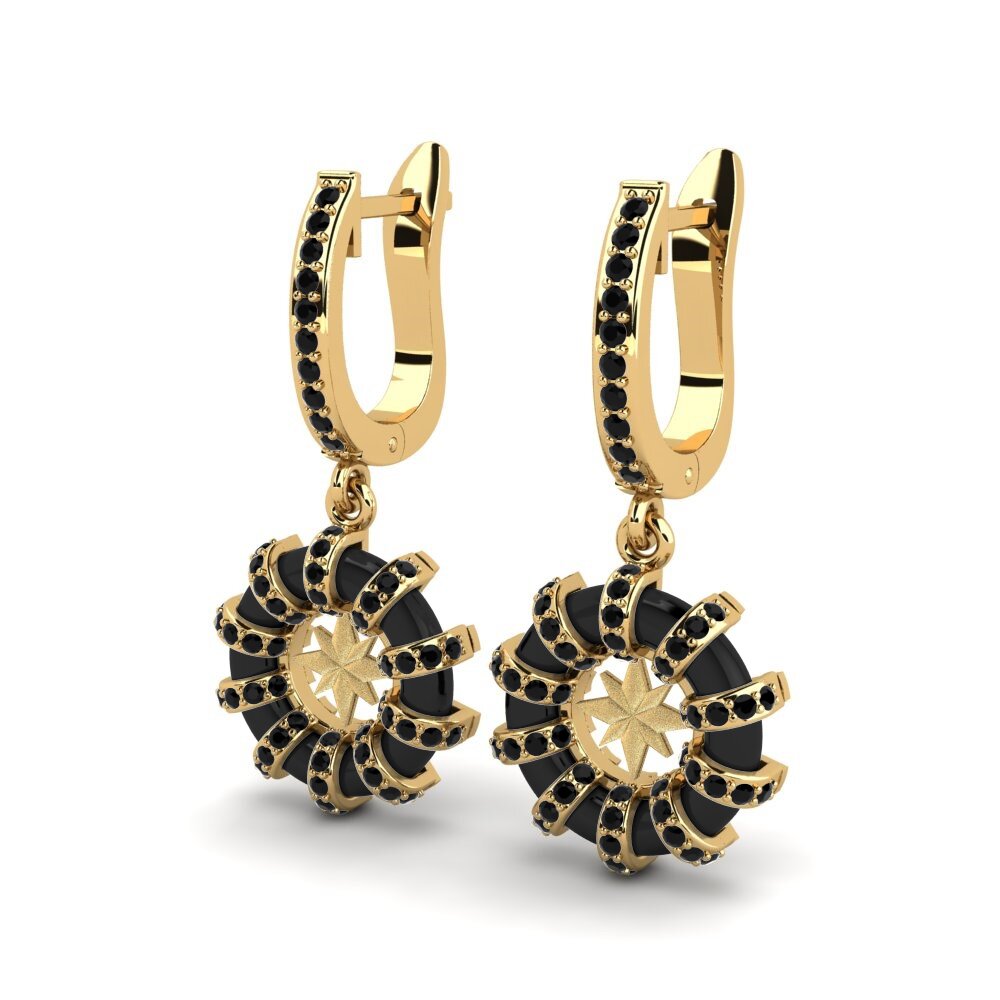 Black Sapphire Women's Earring Snomes