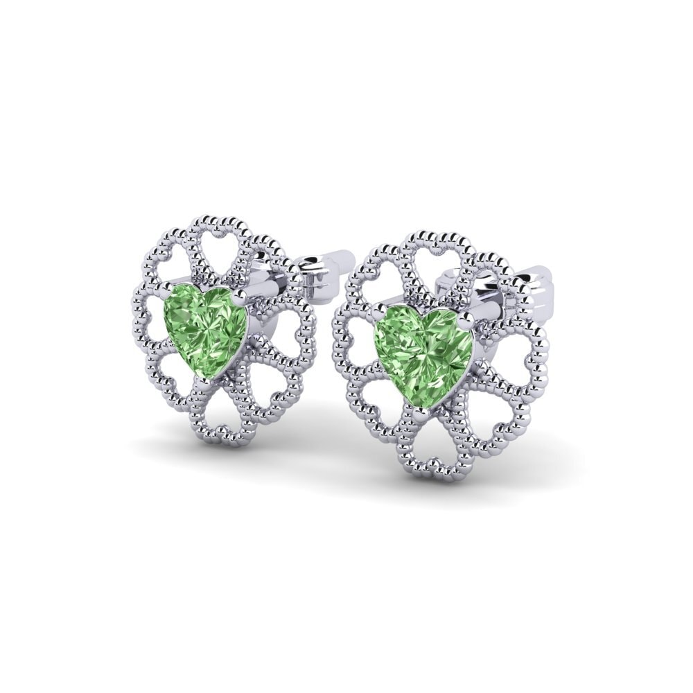 Heart Green Diamond Women's Earring Snorlax