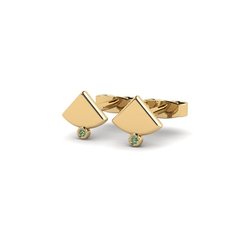 Green Diamond Women's Earring Snotketag