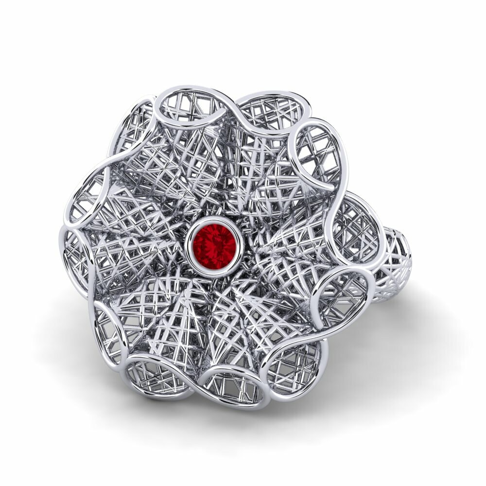 ruby-zirconia Cincin Snowdrop