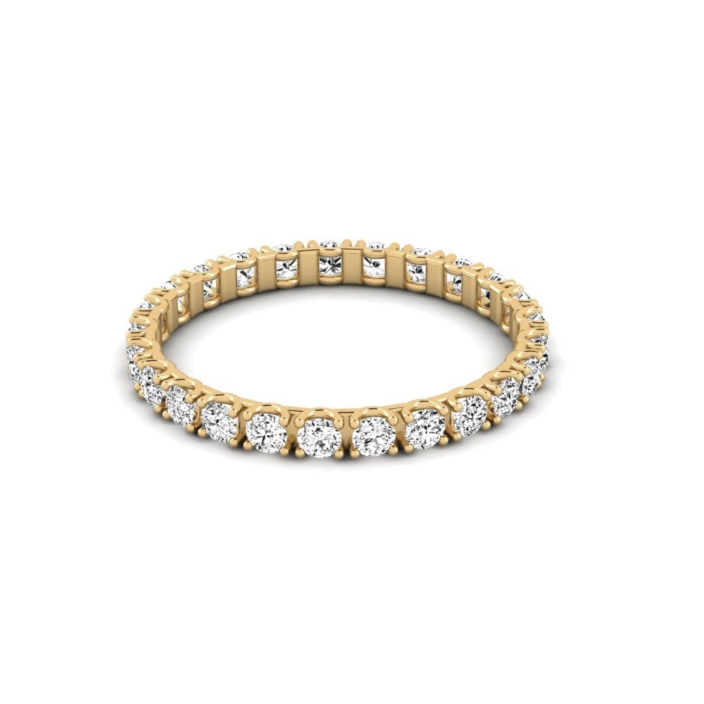 14ct Yellow Gold Moissanite Ring Soderman
