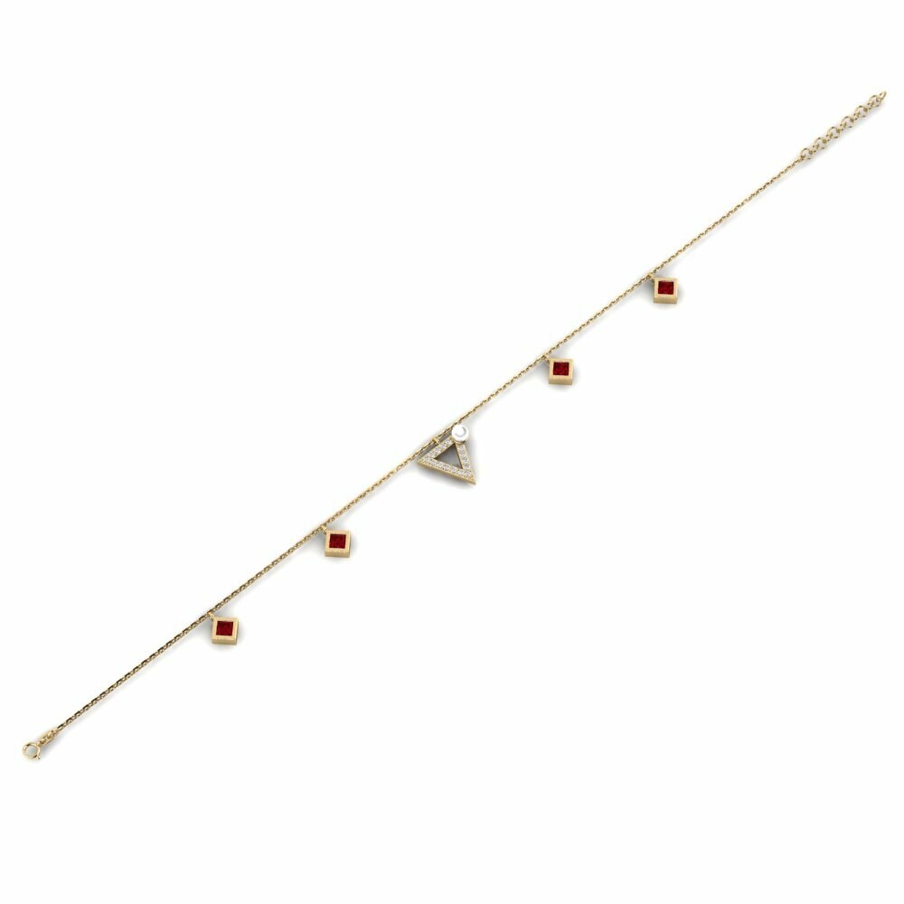 Zircone Rosso Bracciale da donna Soet