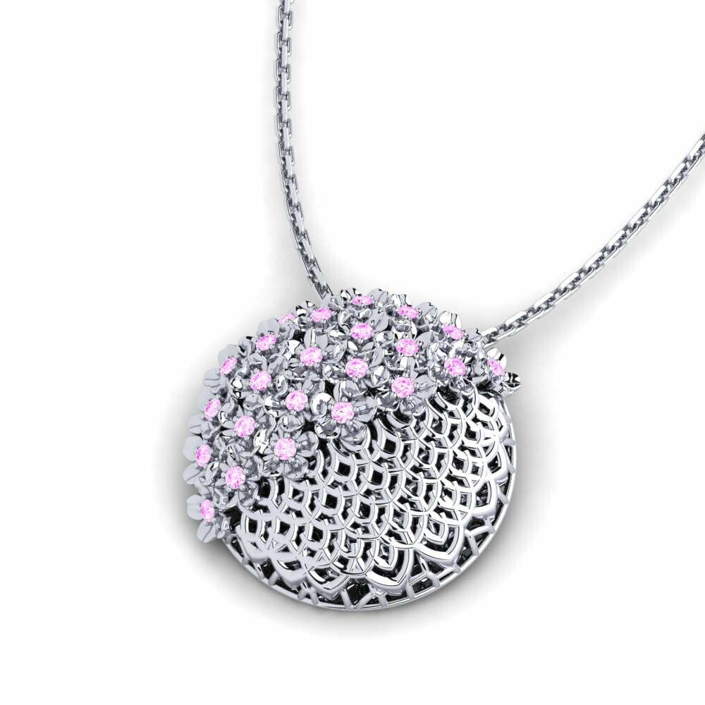 Roze Saffier Dames Hanger Sofiyas