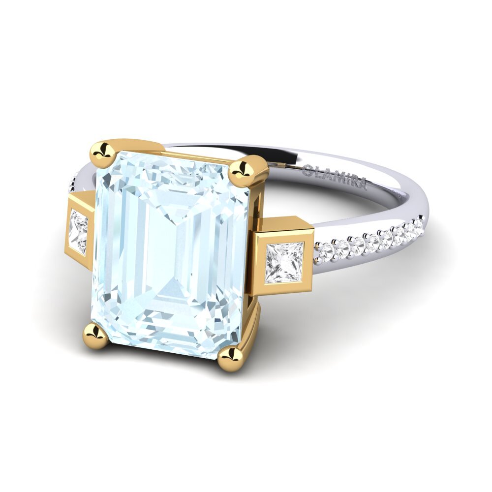 18ct White / Yellow Gold Engagement Ring Sohniel