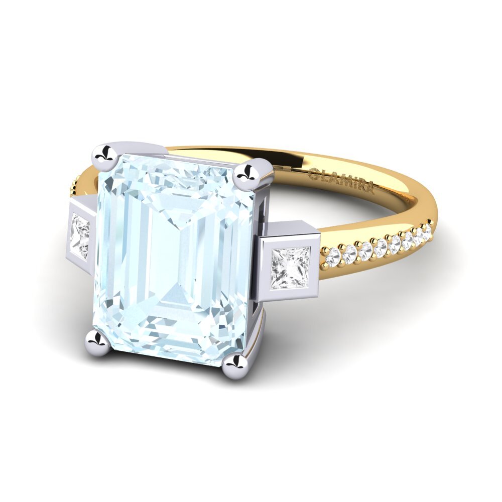 14ct Yellow / White Gold Engagement Ring Sohniel