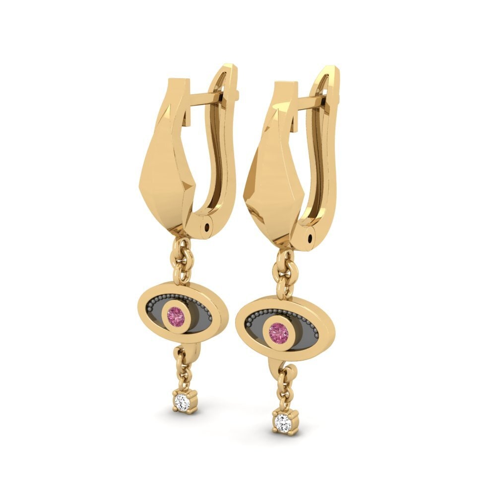 Grenat de Rhodolite Boucle d'oreille femme Solamente
