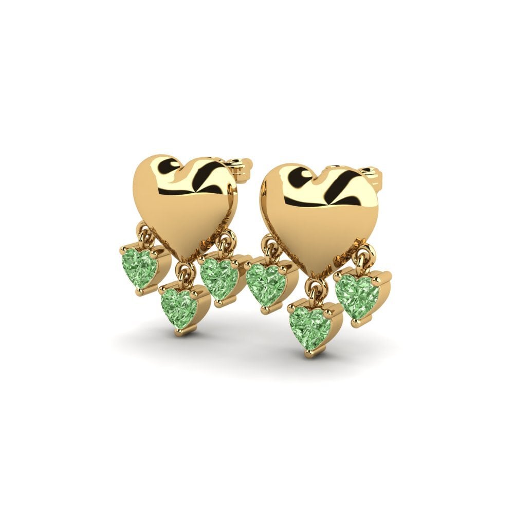 Heart Green Diamond Women's Earring Solgaleo
