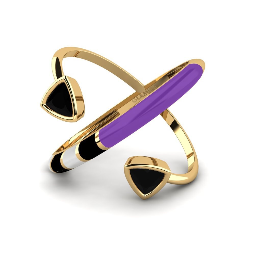Zafiro negro Anillo Solnedgan