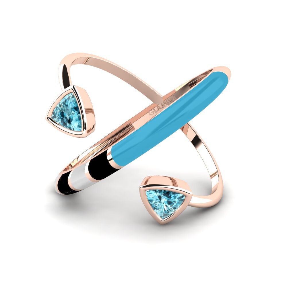 14ct Rose Gold Ring Solnedgan