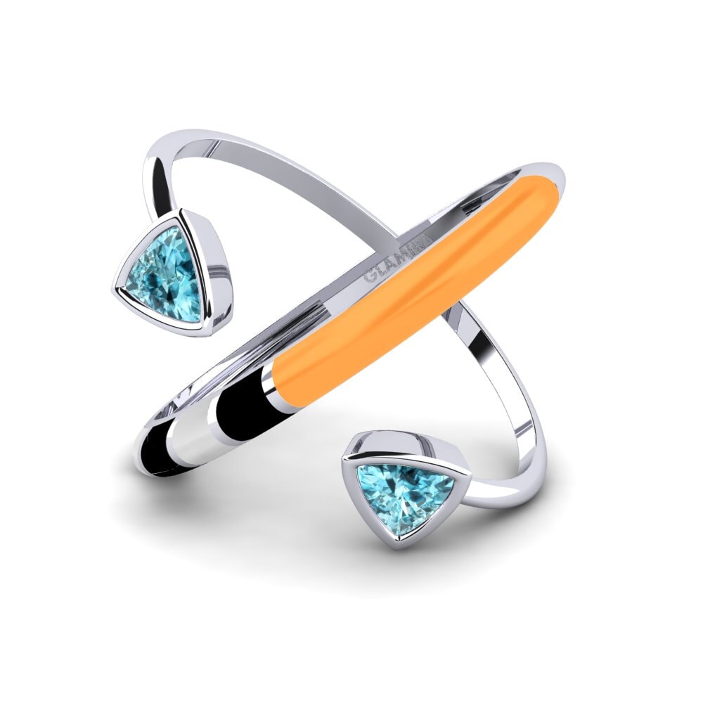 14ct White Gold Ring Solnedgan