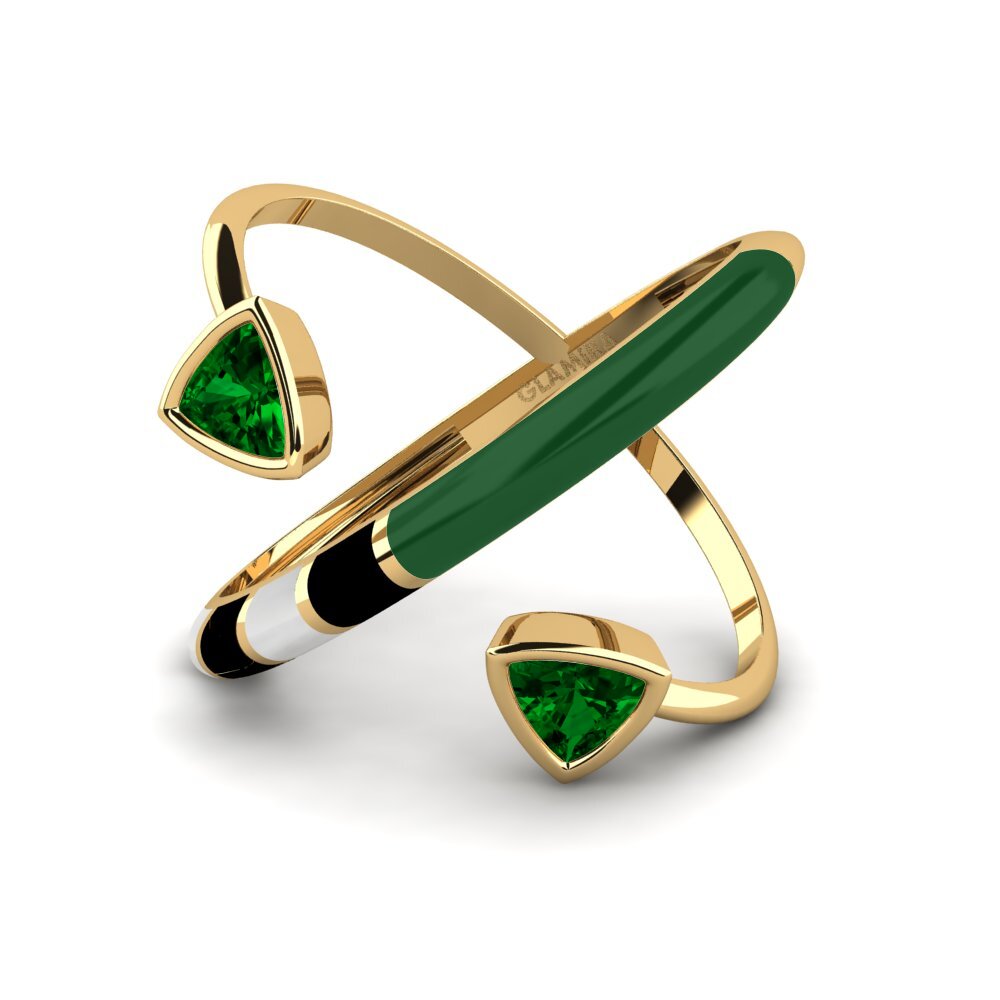 Zircone Verde Anello Solnedgan