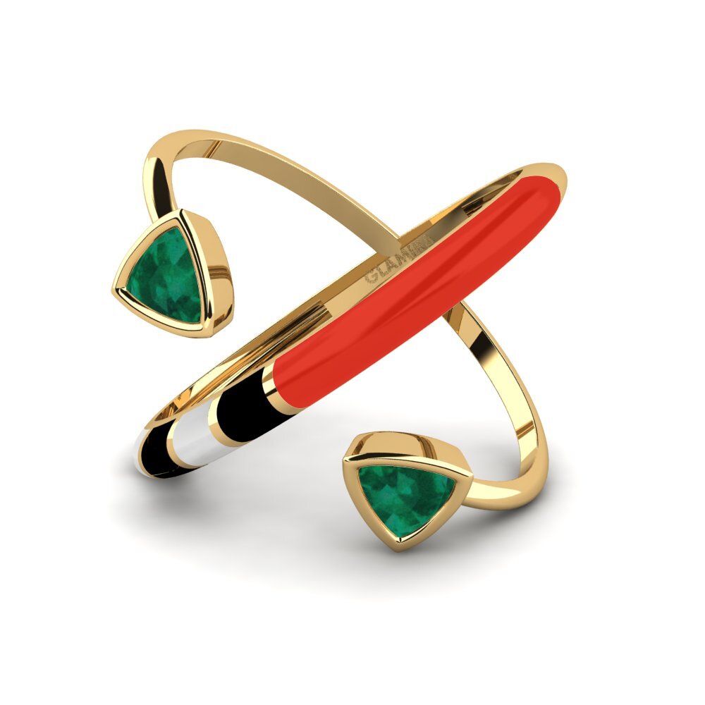 Smaragd Ring Solnedgan