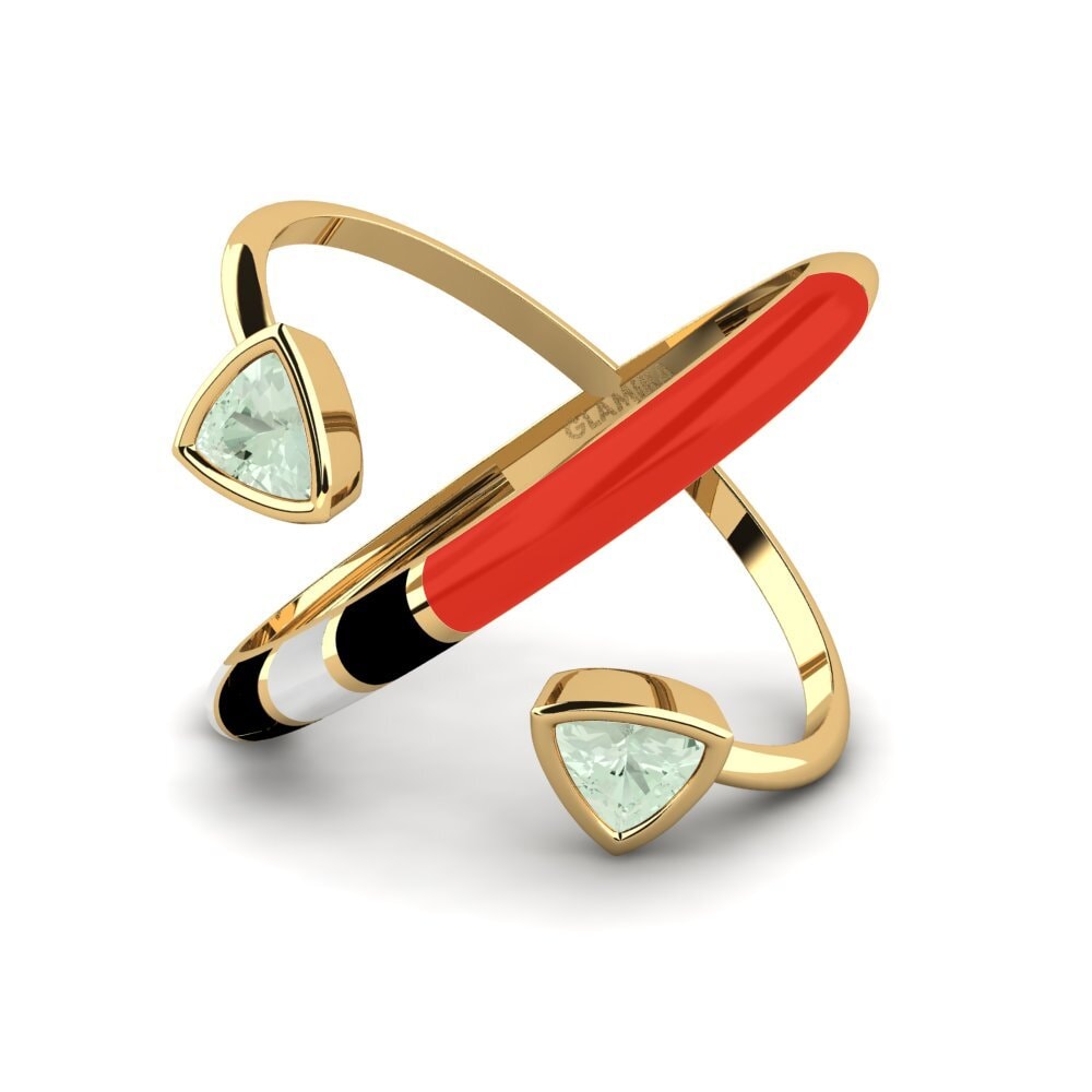 Améthyste Verte Bague Solnedgan
