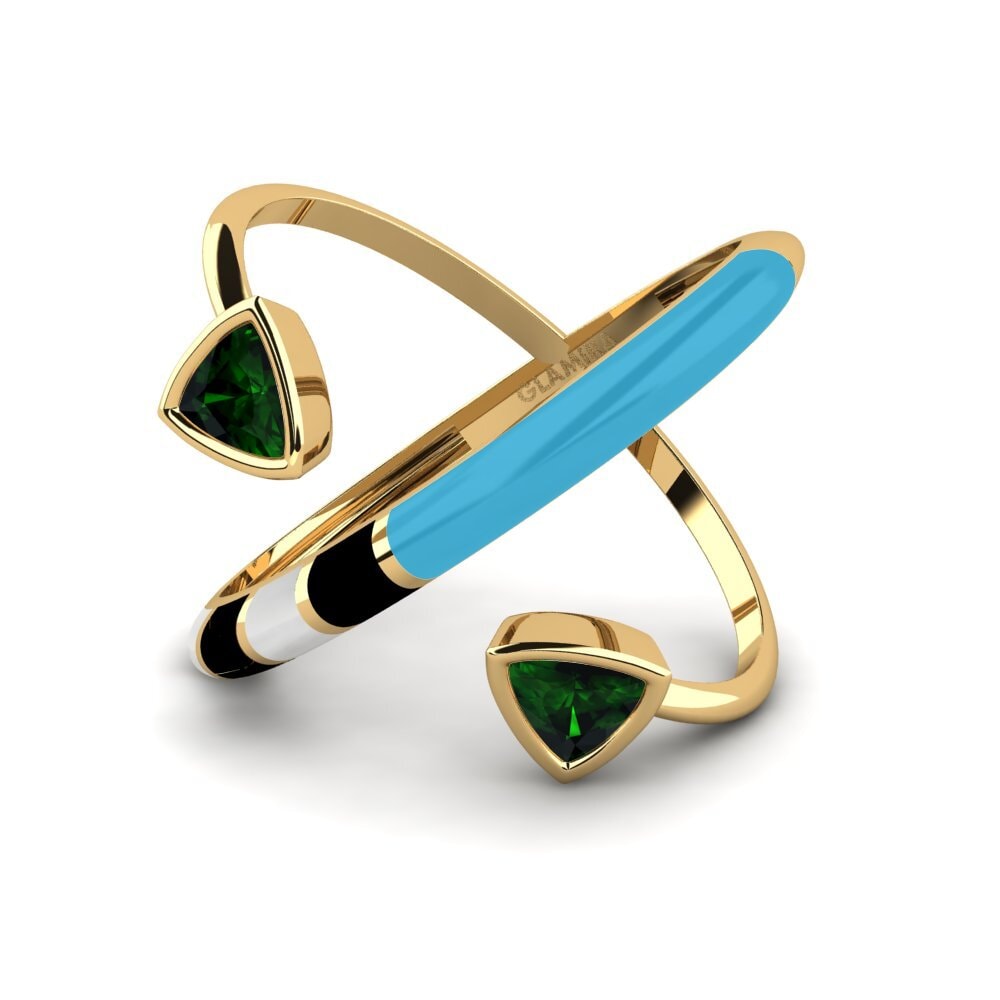Ringe Offene Grüner Turmalin