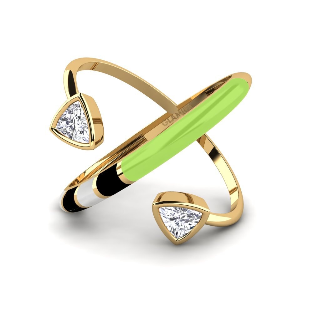 Labor-gezüchteter Diamant Ring Solnedgan
