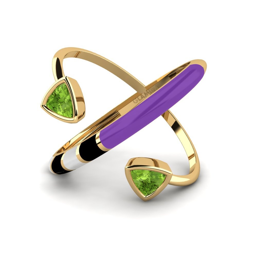 Peridoto Anillo Solnedgan