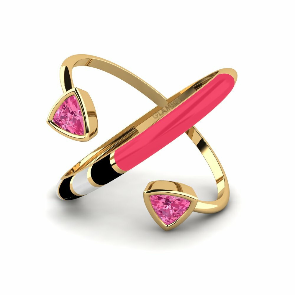 Pink Tourmaline Ring Solnedgan