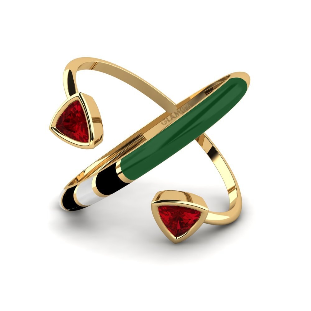 Circonita Roja Anillo Solnedgan