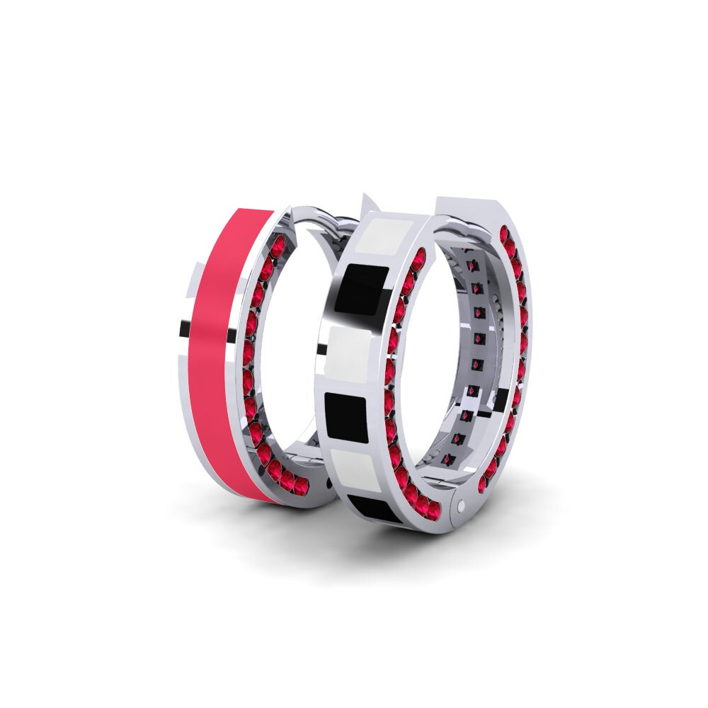 Red Zirconia Women's Earring Soloppang