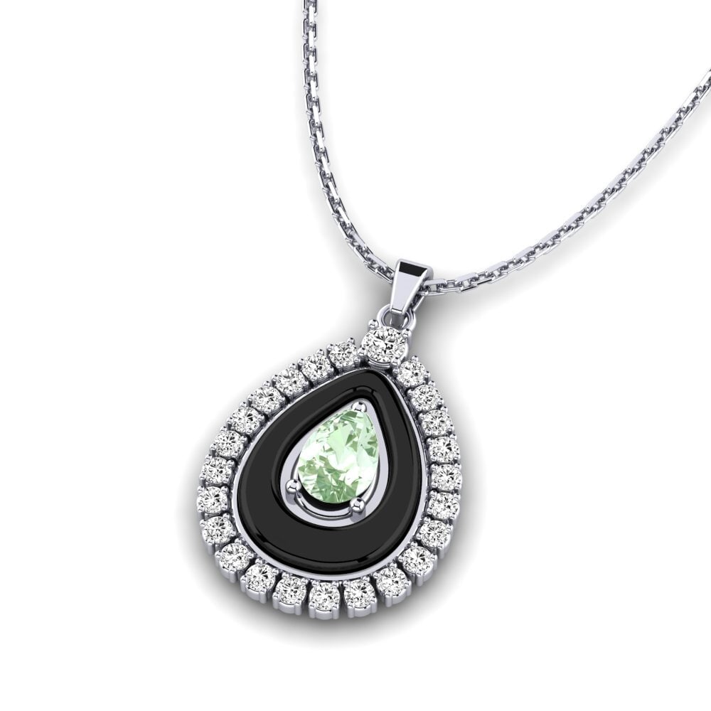 Amatista verde Colgante de Mujer Somertz