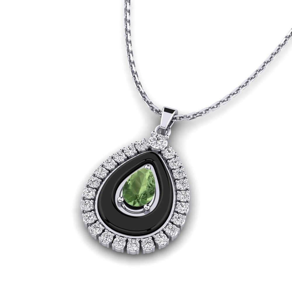 Zafiro Verde Colgante de Mujer Somertz
