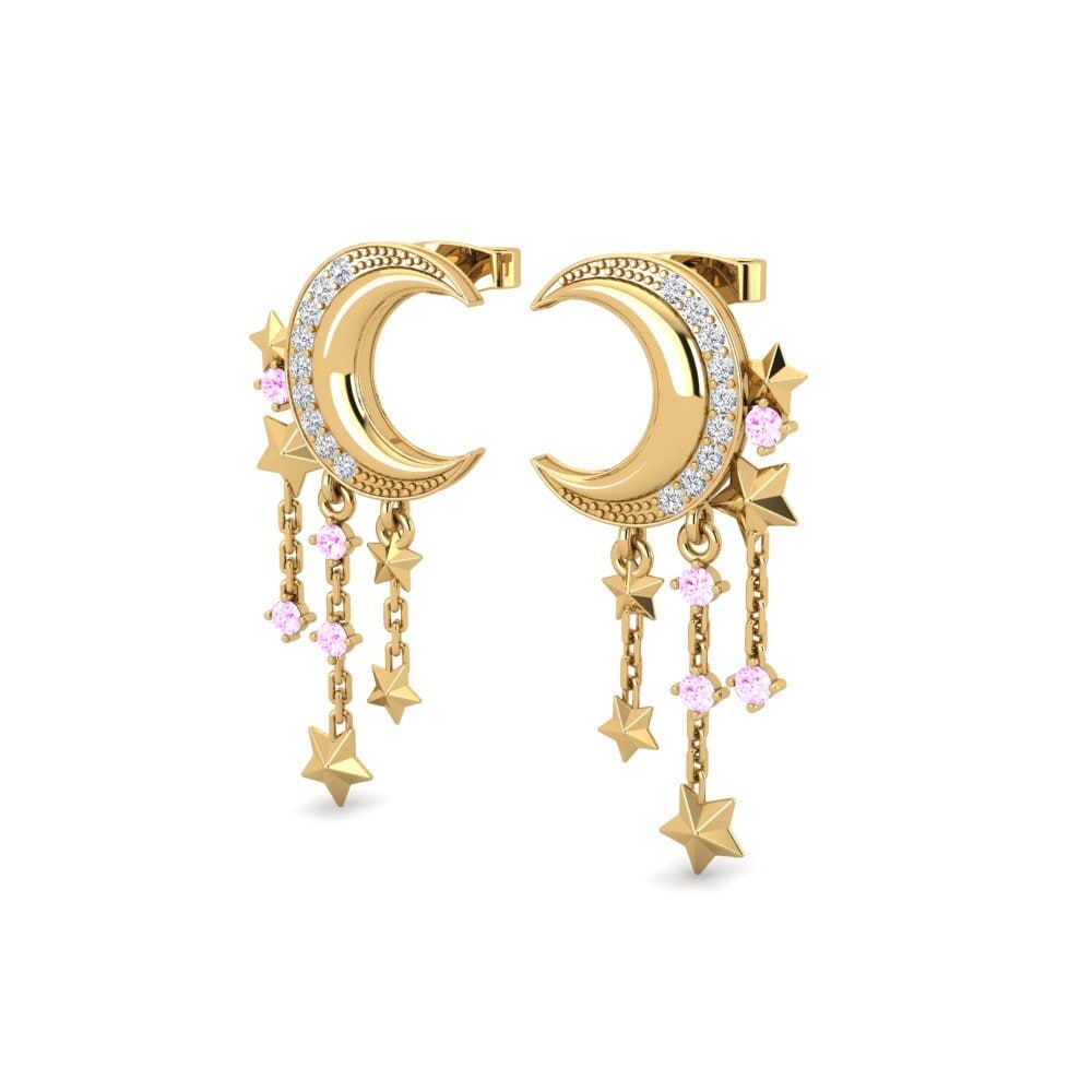 Pink Sapphire Women's Earring Sondre
