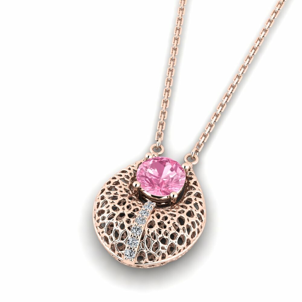 Pink Sapphire Women's Necklace Songea