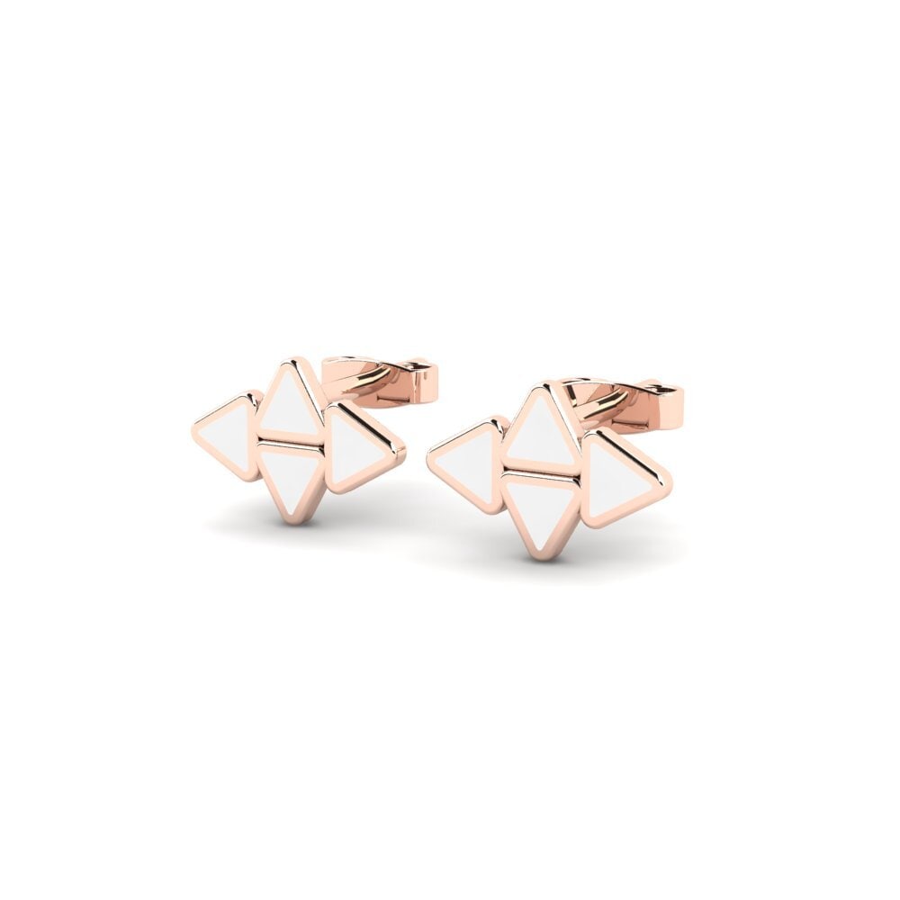 14k Oro Rosa Pendientes Songsata