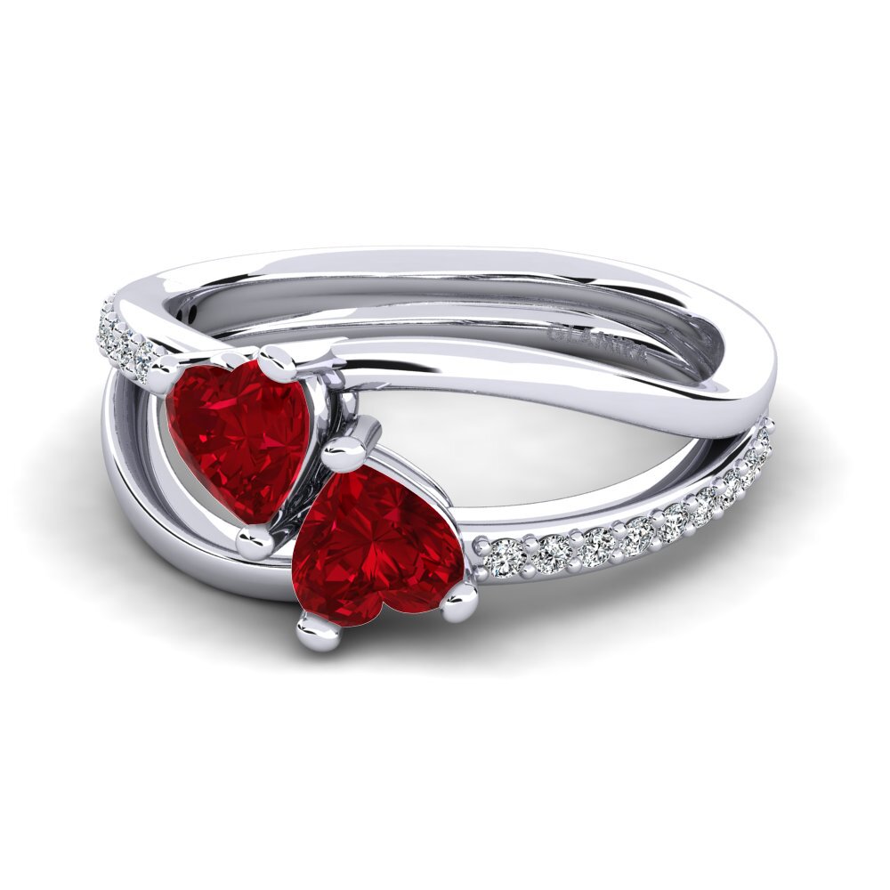 Red Zirconia Ring Sonnett