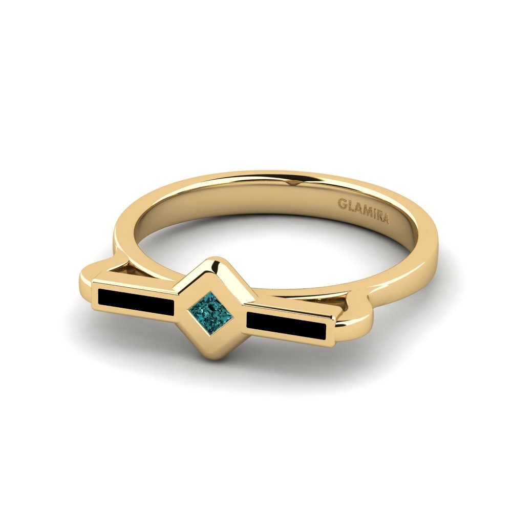 Princess Blue Diamond Ring Sonsu