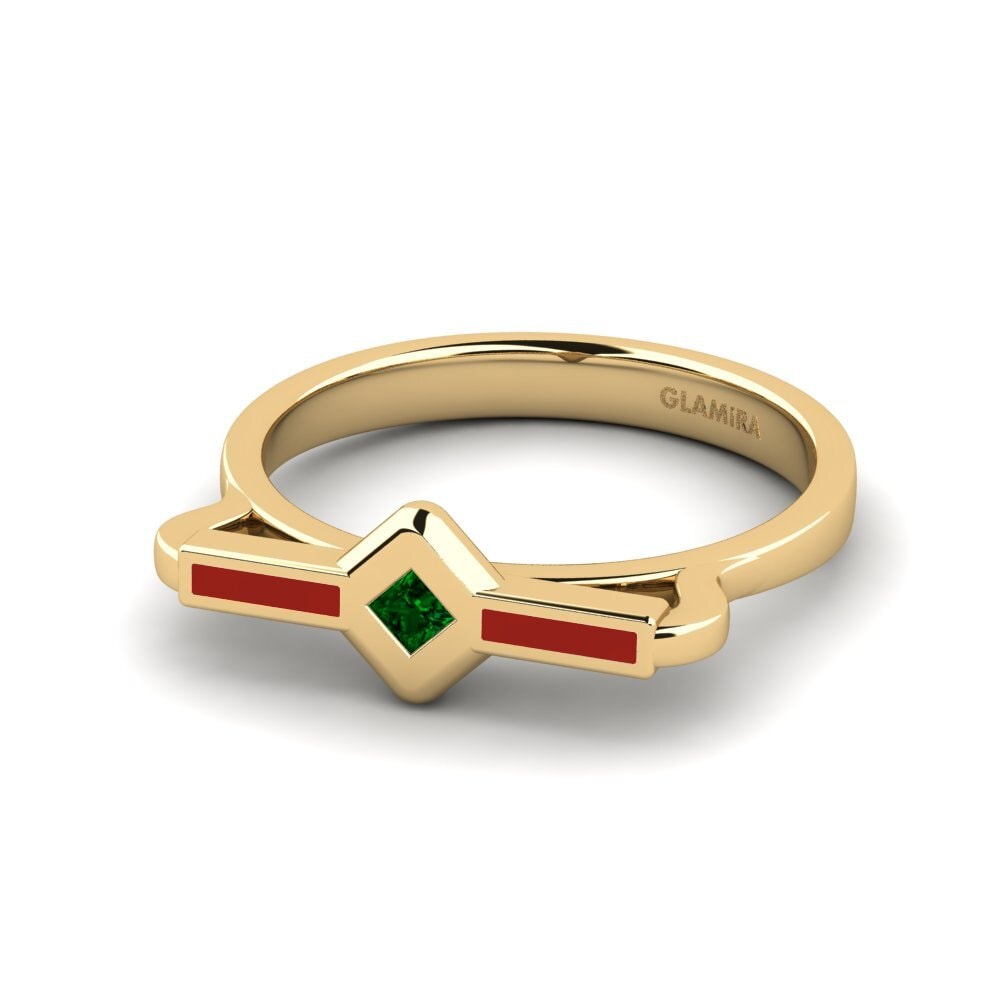 Grüner Zirkonia Ring Sonsu
