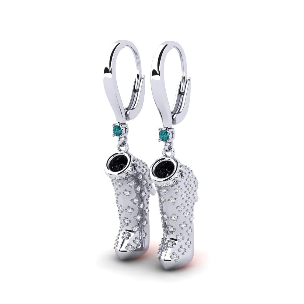 Diamante Azul Pendiente de mujer Soomin