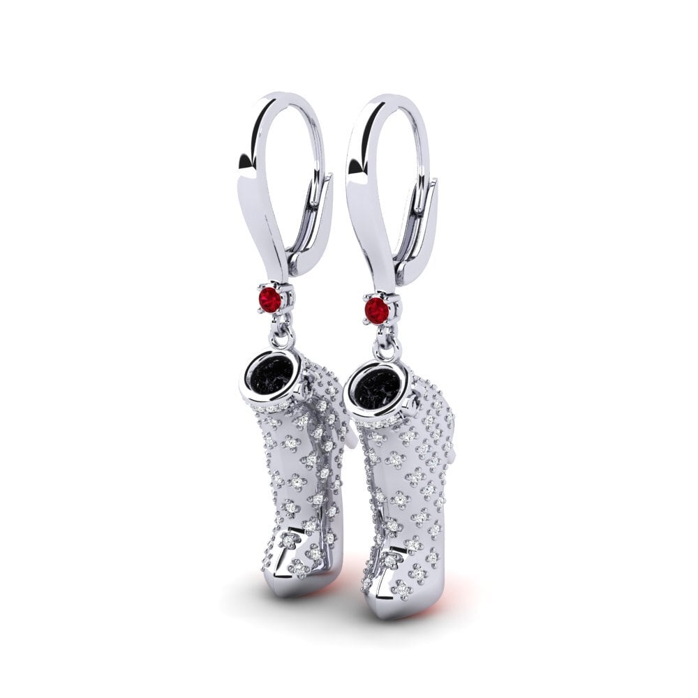 Red Zirconia Women's Earring Soomin